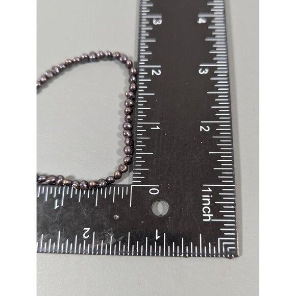 Dainty Gray Small Baroque Pearl Bracelet 7" - Picture 7 of 7